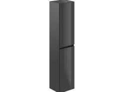 Colonne de salle de bain NELI 2 portes 140x30x27 cm gris anthracite T-BATH