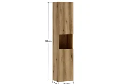 Colonne de salle de bain suspendue 30 x 140 cm NOVA chêne Coast Evoke