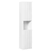 Colonne de salle de bain VANO 2 portes et 1 niche Blanc alpin L30 x H140 x P25 cm Meuble suspendu