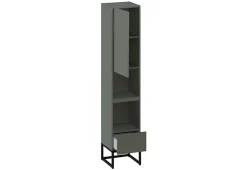 Colonne de salle de bain SPA 1 porte 1 tiroir 180x35x35 cm vert T-BATH