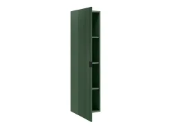 Colonne de salle de bain suspendue striée - Vert mat - H140 cm - ZEVINI