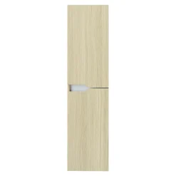 Colonne de salle de bains effet bois 2 portes 1 tiroir l.30 x H.120 x P.30 cm, Tolima