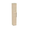 Colonne de salle de bains suspendue 1 porte effet bois l.30 cm x H.183 x P.30 cm, Pamili
