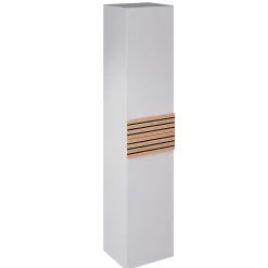 Colonne de salle de bains à suspendre ouverture droite Archi blanc mat H. 160 x L. 35 cm