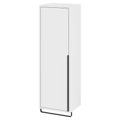Colonne de salle de bains suspendue avec porte-serviettes blanc mat l.36 x H.115 x P.30 cm, GoodHome Maza