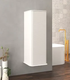 Colonne de salle de bains à suspendre 1 porte H.123 cm, blanc mat, IDRA