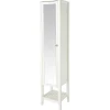 Colonne de salle de bains à poser avec miroir blanc mat l.40,2 x H.185 x P.36,1 cm, GoodHome Perma