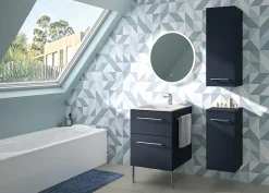 Colonne de salle de bains H.85 cm bleu Selva Geberit
