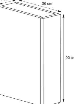 Colonne de salle de bains suspendue faible largeur effet noyer l.20 x H.90 x P.36 cm, GoodHome Imandra