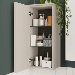 Colonne de salle de bains l.35 x H.80 x P.30 cm beige cachemire Kentia