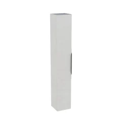 Colonne de salle de bains suspendue 1 porte blanc mat l.30 cm x H.183 x P.30 cm, Pamili