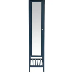 Colonne de salle de bains à poser avec miroir bleu mat l.40,2 x H.185 x P.36,1 cm, GoodHome Perma