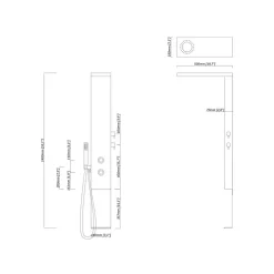 Colonne d'hydromassage S283 - Distribain