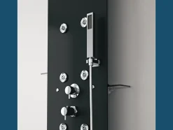 Colonne Hydromassante AQUAGLASS en verre - AQUAGLASS Couleur Perle Noire