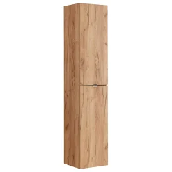 Colonne murale salle de bain 2 portes April Bois