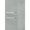 Colonne Salle de bain suspendue avec 2 portes décor béton - 150 x 30 x 25 cm