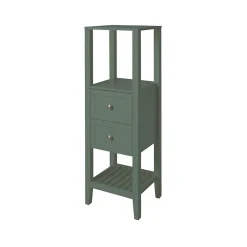 Colonne salle de bains à poser l.40 x H.120 x P.36 cm vert, GoodHome Perma