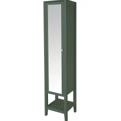 Colonne salle de bains à poser avec miroir vert mat l.40 x H.185 x P.36 cm, GoodHome Perma
