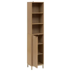 Colonne Tasso 1 porte effet bois naturel - Beige- 5five