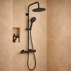 Colonne thermostatique, noir, Essebagno Essegoia II