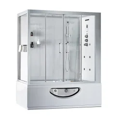 Combi Balneo douche Hammam CBH PUR WHITE Archipel 179x97 - DROITE