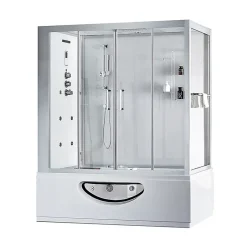 Combi Balneo douche Hammam CBH PUR WHITE Archipel 179x97 - GAUCHE