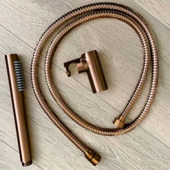 Combiné support de douche cuivre brossé 3 pièces Essebagno Luisa