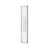 Complément d'ouverture l.40 x H.195 cm, bandes miroir, profilés alu chrome, GoodHome Ledava
