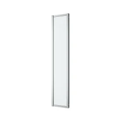 Complément d'ouverture l.40 x H.195 cm, verre transparent, profilés alu chrome, GoodHome Ledava