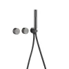 Composition de douche SC64 en laiton gun black collection Permesse