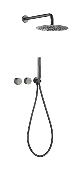 Composition de douche SC64 en laiton gun black collection Permesse