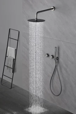 Composition de douche SC64 en laiton gun black collection Permesse