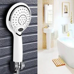 couleurs changent à eau, pommeau de douche à LED avec affichage numérique du capteur de température