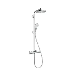 Crometta S 240 Colonne de douche 1 jet, avec Mitigeur thermostatique, Chrome