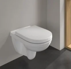 Cuvette WC sans bride, modèle suspendu O. Novo - Combi pack - Dimensions: 360x350x560 mm - Blanc