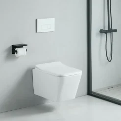 Cuvette WC suspendu CALETO - sans bride et avec frein de chute