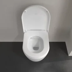 Cuvette WC suspendu en céramique blanche et abattant fermeture ralentie Exclusive, Villeroy & Boch