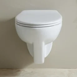 Cuvette WC suspendu PMR surélevée sans bride - AUSTIN