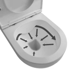 Cuvette WC suspendu sans bride Cavally GoodHome