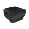 Cuvette WC suspendu sans bride GoodHome Cavally coloris noir