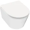 Cuvette WC suspendue sans bride avec abattant déclipsable et frein de chute Siamp