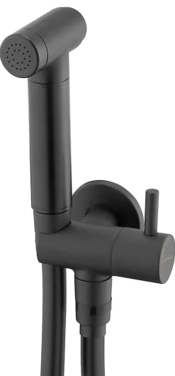 Deante Robinet Bidet Douchette Noir Mural Monocommande