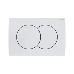 Delta Pack WC Bâti support Duofix 112 cm + WC SAT Tornado sans bride + Abattant SoftClose + Plaque blanche (TORNADOGEB3)
