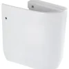 Demi colonne cache siphon pour lavabo céramique traditionnelle SANINDUSA suspendue Easy blanc