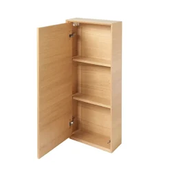 Demi colonne de salle de bains faible profondeur GoodHome Avela placage chêne L.40 x H.90 cm x P.15