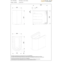 Demi colonne pour lavabo enfant WCkids sanitaires pour enfant blanc