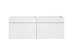 Double meuble sous vasque à suspendre ICONIC blanc 120 cm