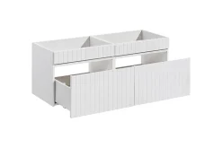 Double meuble sous vasque à suspendre ICONIC blanc 120 cm