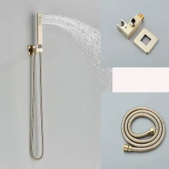 Douche Luxe Encastrée dorée en laiton