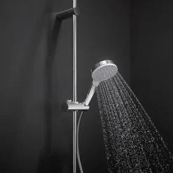Douchette 1 jet en laiton et plastique ABS, blanc, Hansgrohe Crometta